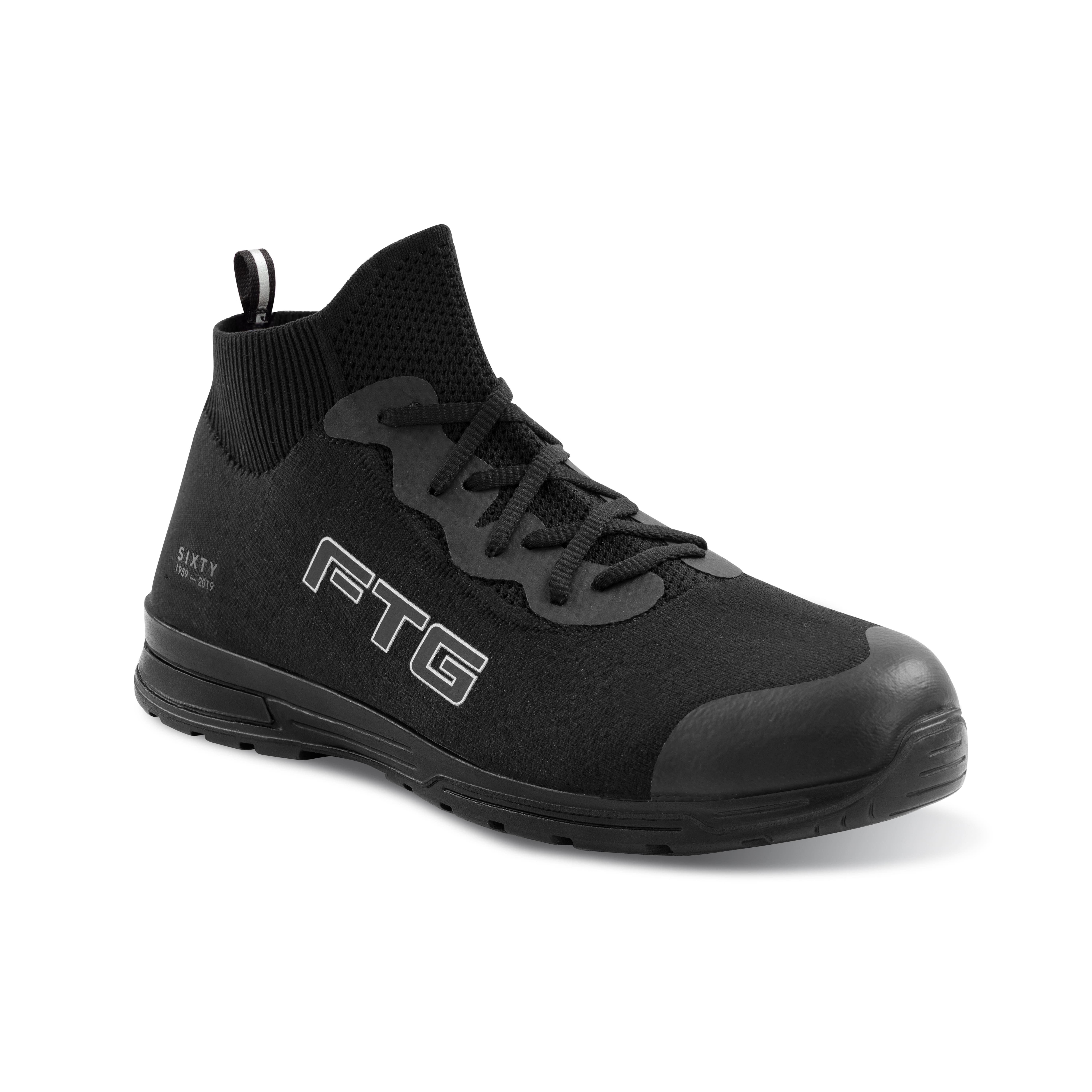 Scarpe antinfortunistiche FTG Black High S3 SRC ESD Alte Impermeabili