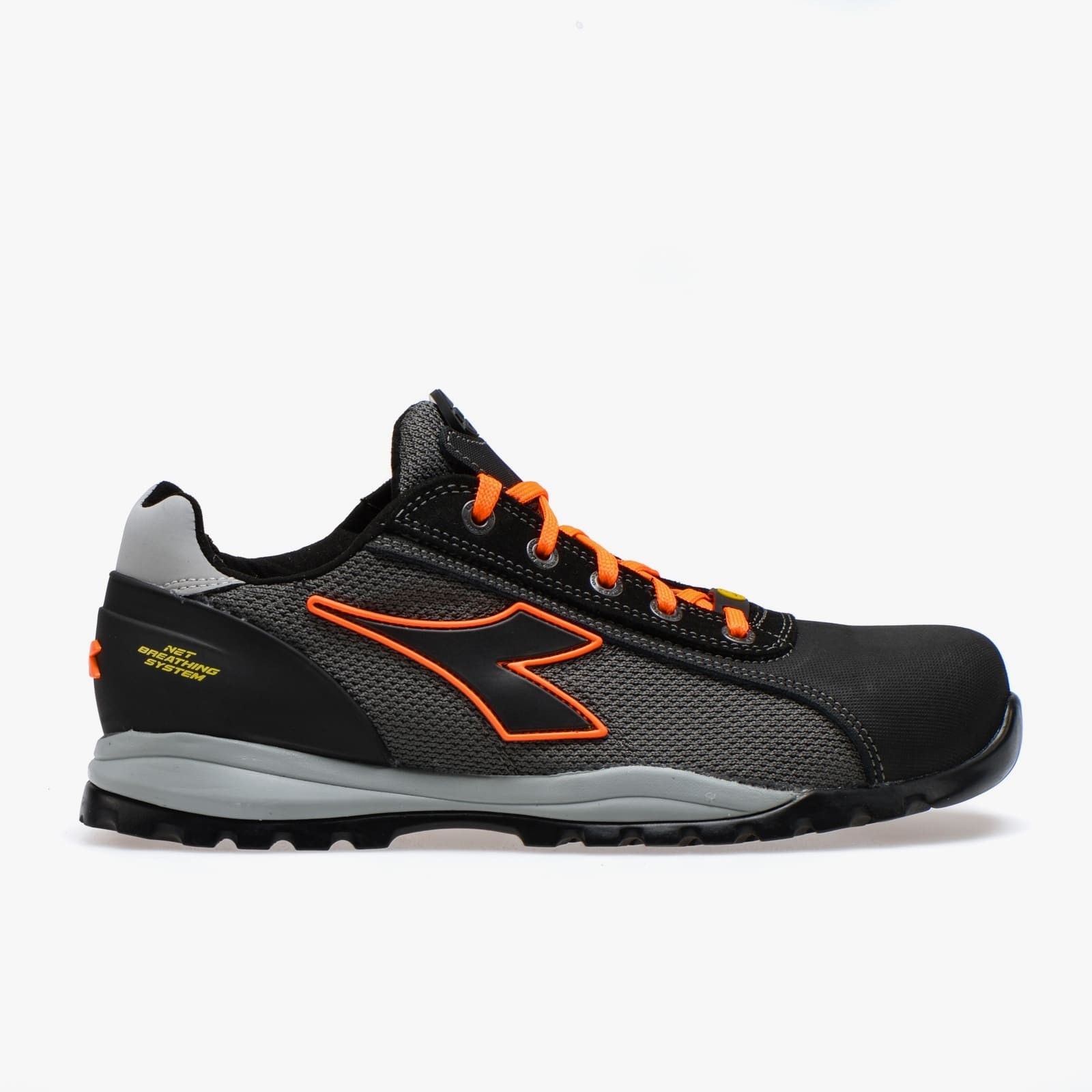 Scarpe antinfortunistiche GEOX - Diadora Glove Tech Low PRO S1P SRA HRO ESD Antracite grey / Orange 701.181122