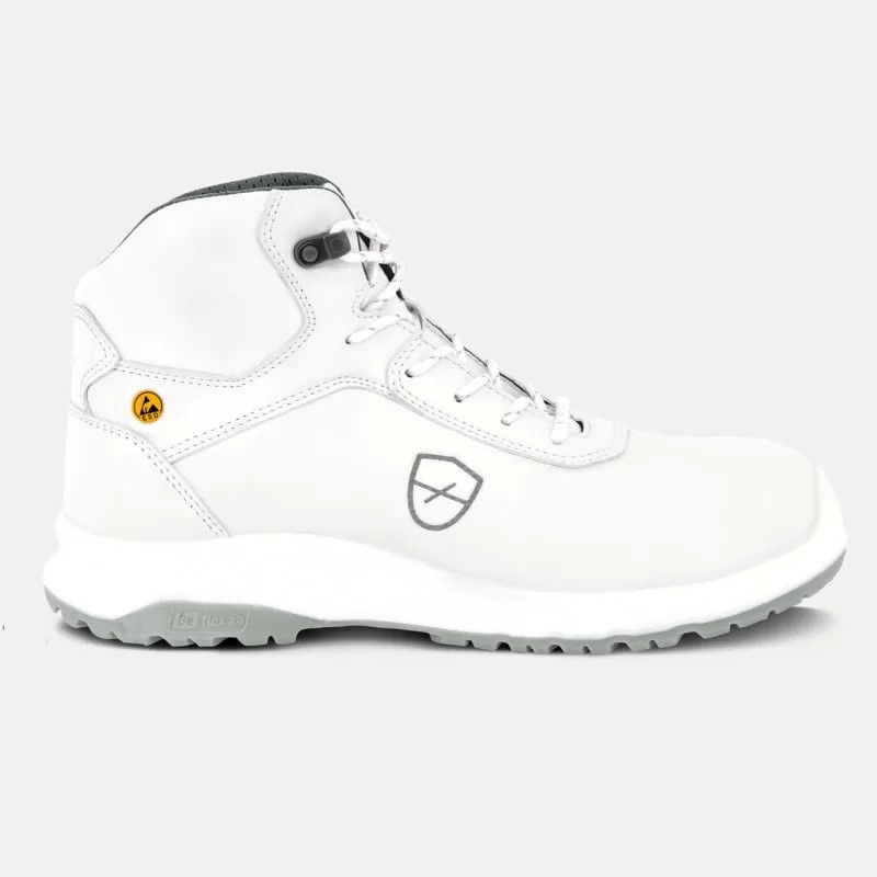 Scarpe Antinfortunistiche Parade Rogar S3 SR FO CI HI ESD 07ROGAR9817 Alte Metalfree Bianco