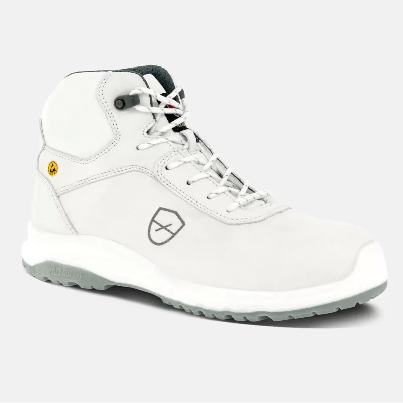 Scarpe Antinfortunistiche Parade Rogar S3 SR FO CI HI ESD 07ROGAR9817 Alte Metalfree Bianco
