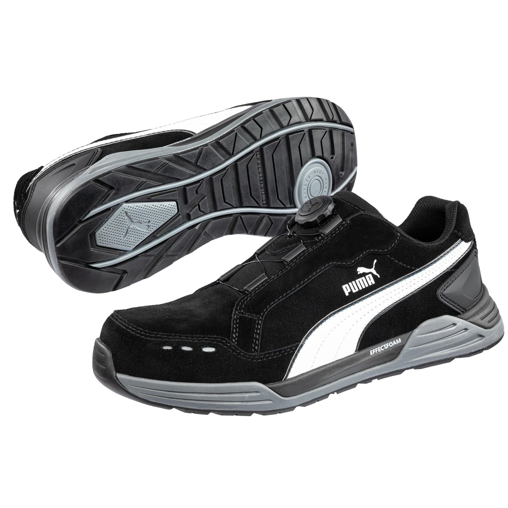 Scarpe antinfortunistiche Puma Airtwist Black Disc Low con chiusura BOA S3 HRO ESD SRC 644651