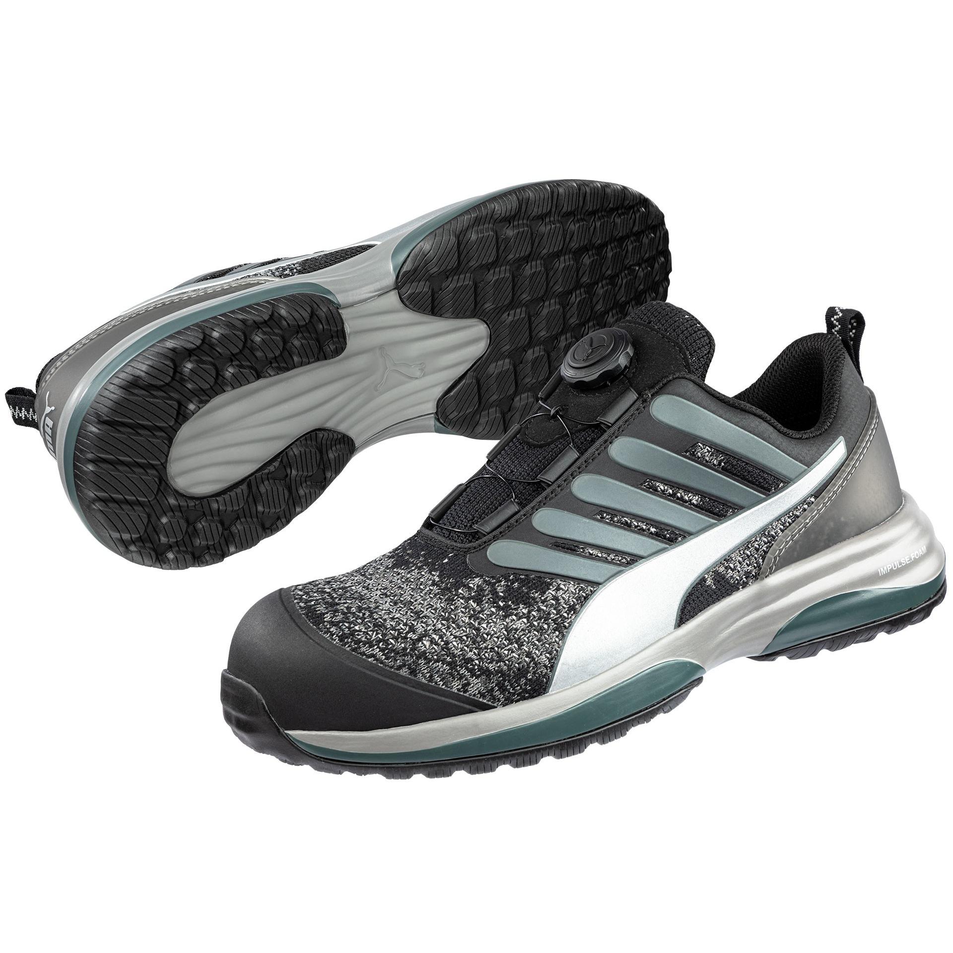 Scarpe antinfortunistiche Puma Charge Black Disc Low con chiusura BOA S1P HRO ESD SRC 644541