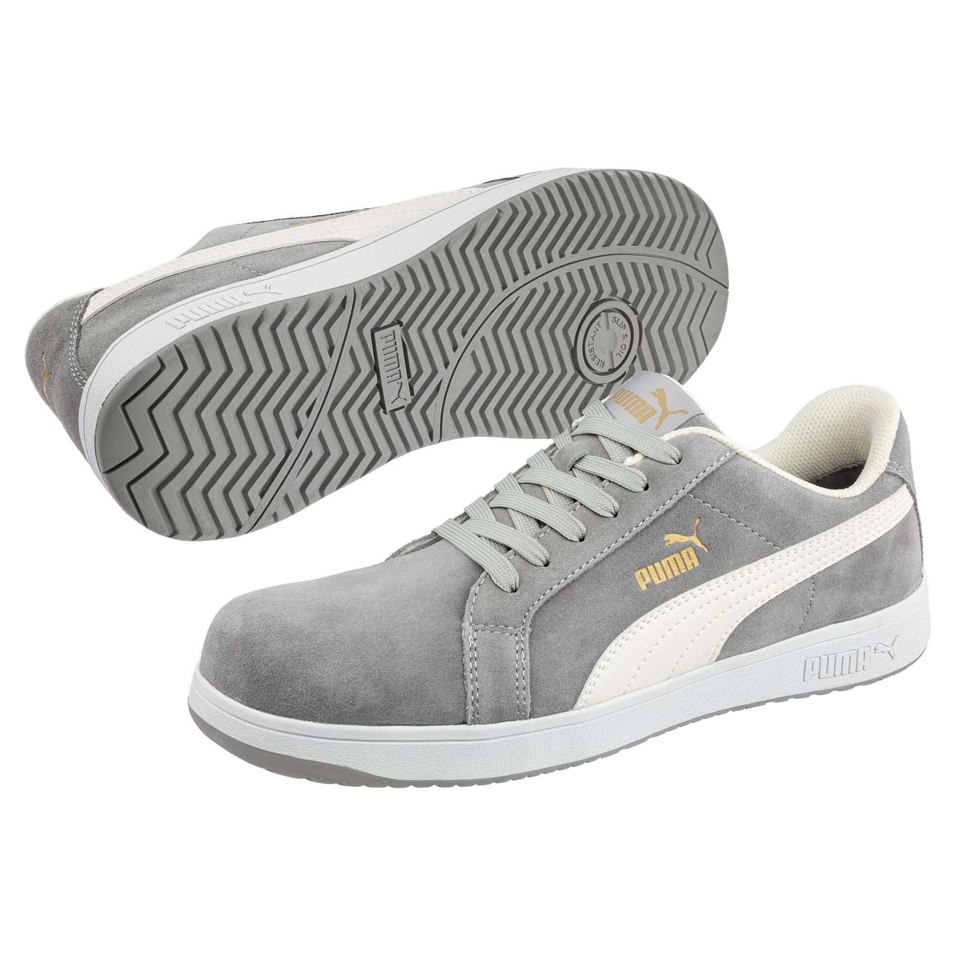Scarpe antinfortunistiche Puma Iconic Suede Grey Low S1P FO HRO ESD SRC 640030