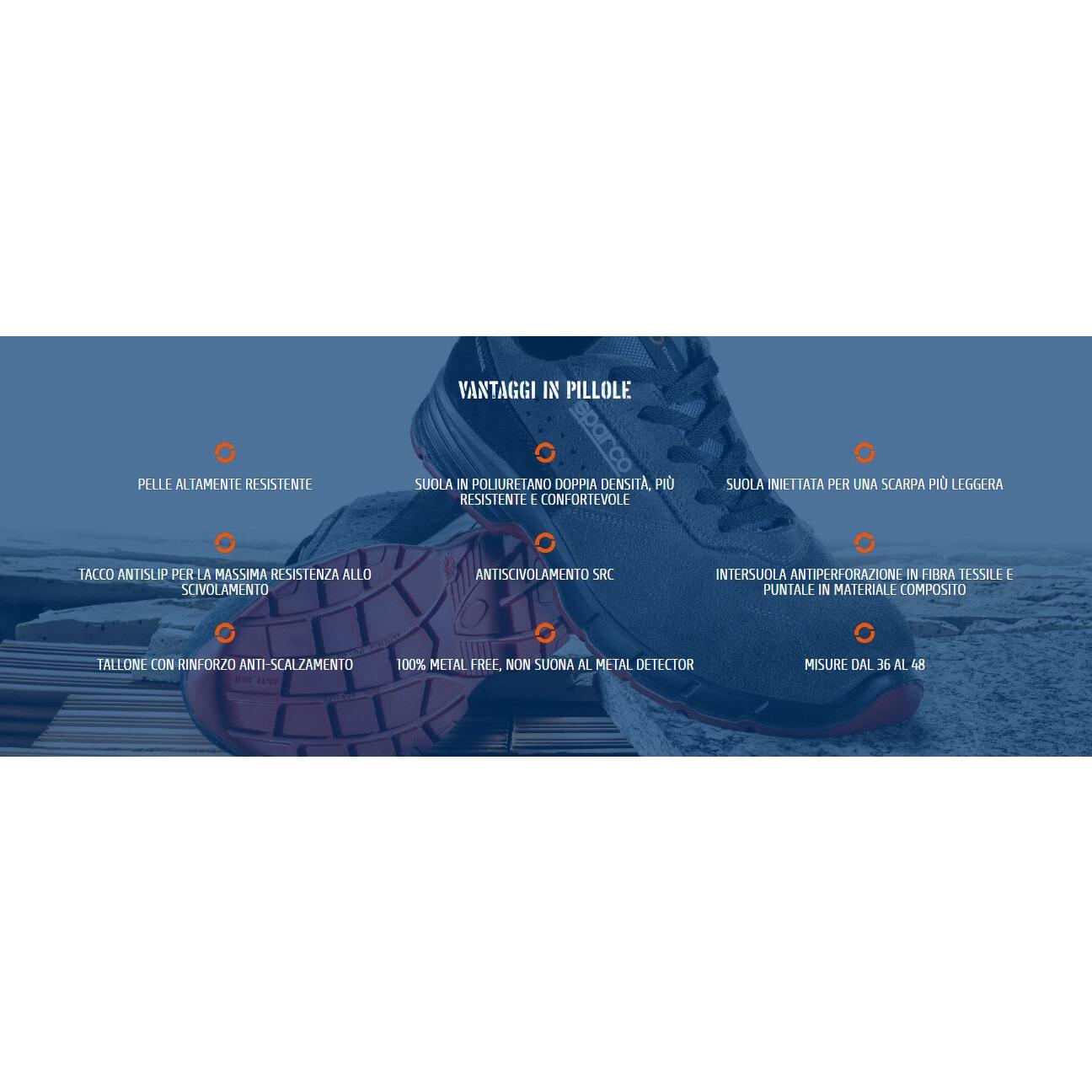 Scarpe antinfortunistiche Sparco Challenge GRNR S1P SRC