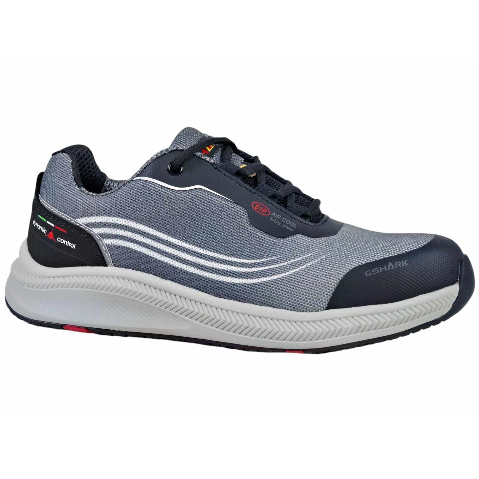 Scarpe Antinfortunistiche Ultraleggere GShark Squash 2.0 Grigio S3 SRC Estive Traspiranti Comode Antiscivolo