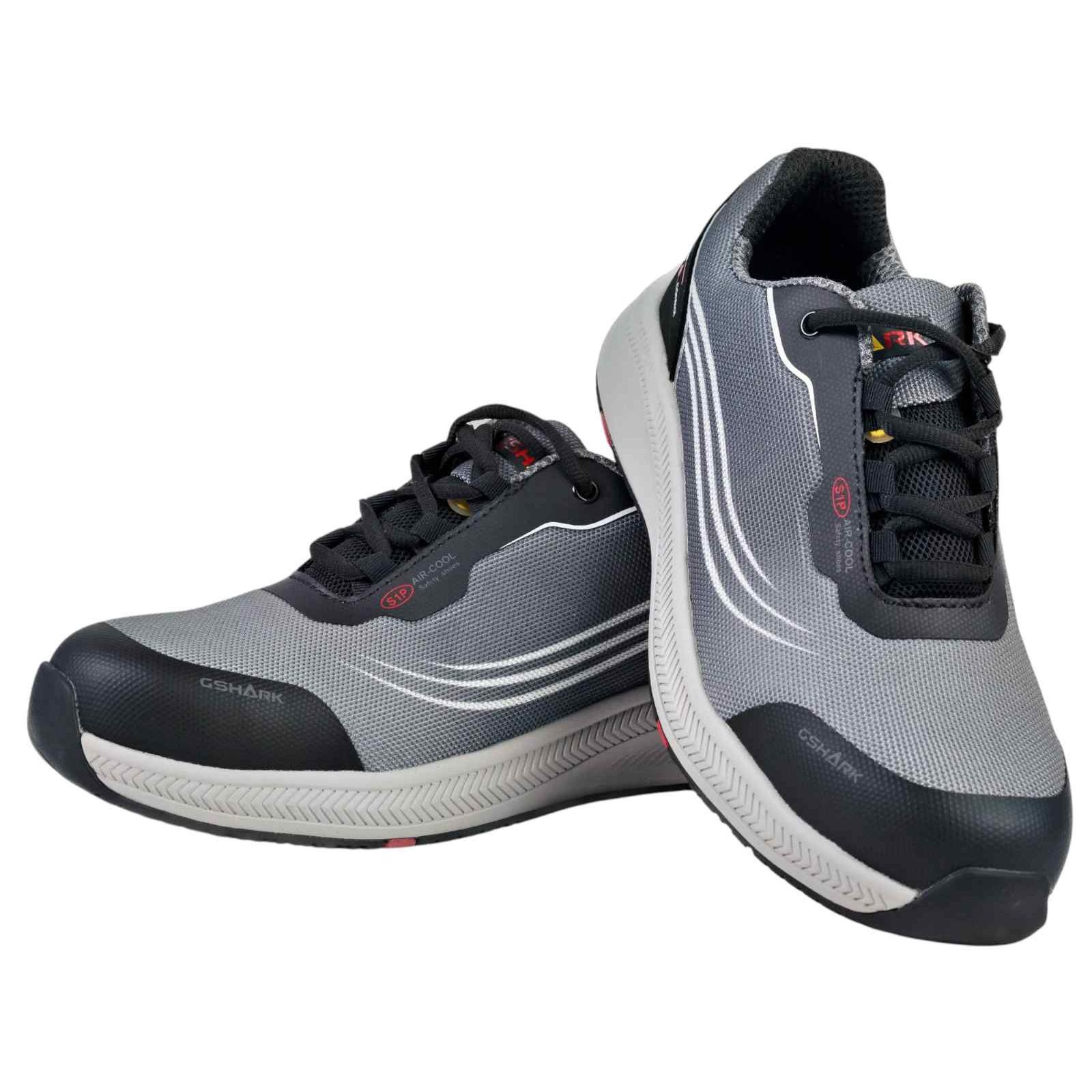 Scarpe Antinfortunistiche Ultraleggere GShark Squash 2.0 Grigio S3 SRC Estive Traspiranti Comode Antiscivolo