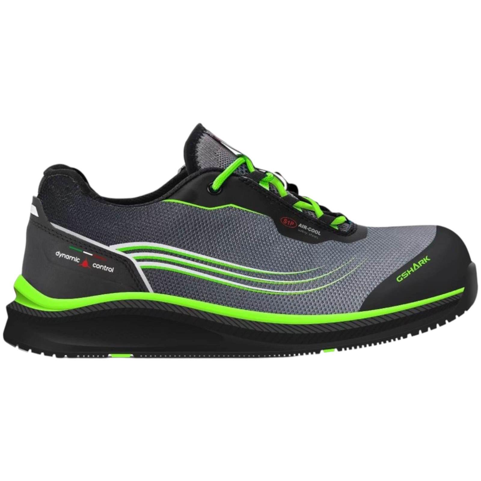Scarpe Antinfortunistiche Ultraleggere GShark Squash 2.0 Verde S3 SRC Estive Traspiranti Comode Antiscivolo