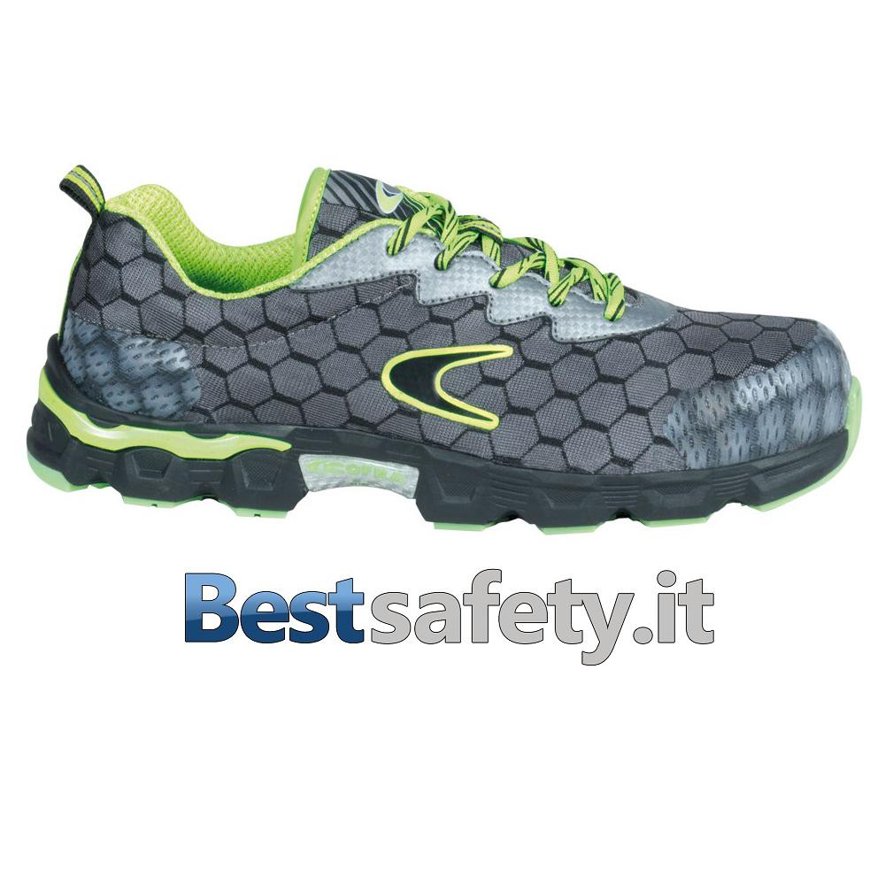 Scarpe Cofra Lowball Grey-Lime S1 P Src - ULTIMI NUMERI