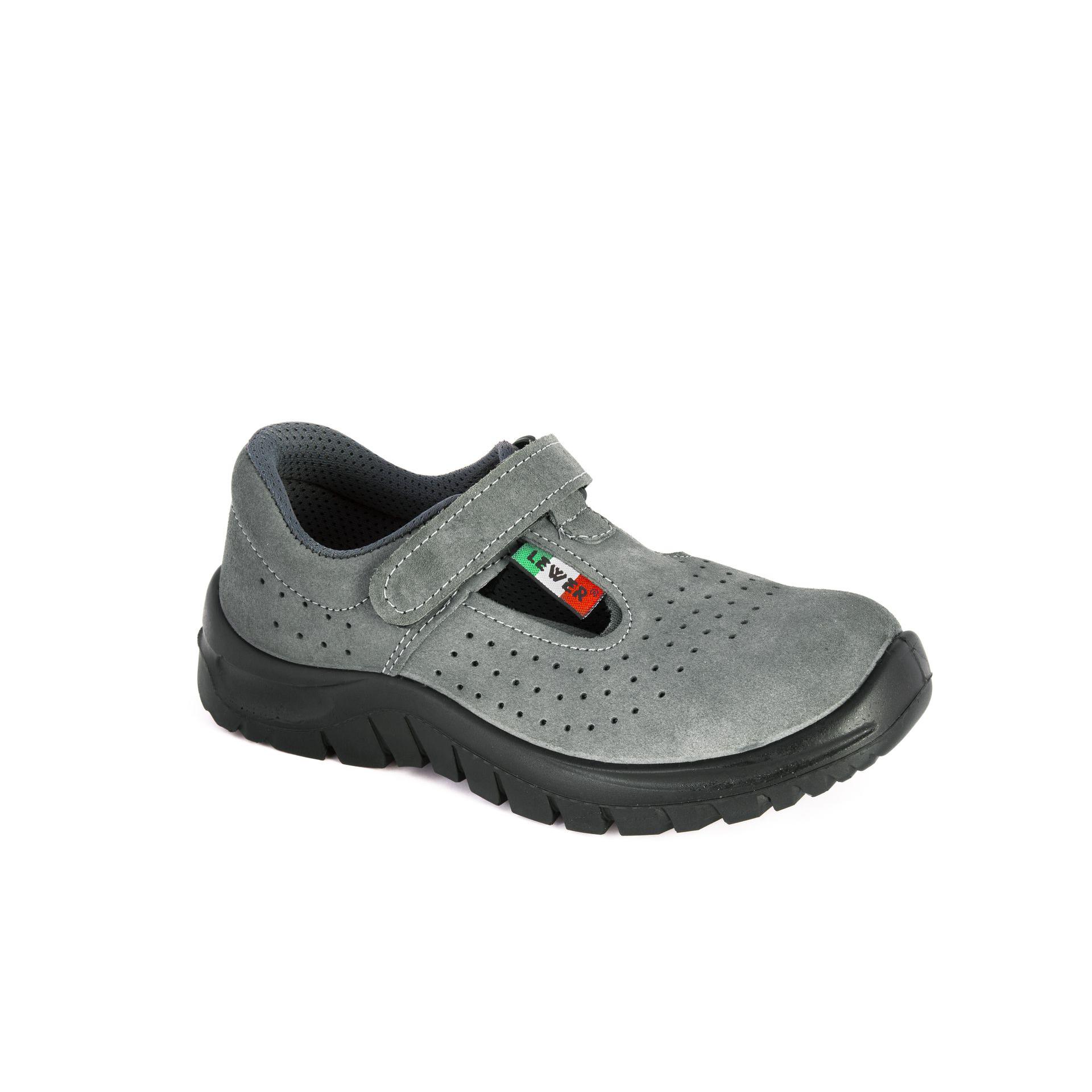 Scarpe da lavoro S1P Lewer 0295, pelle scamosciata forata