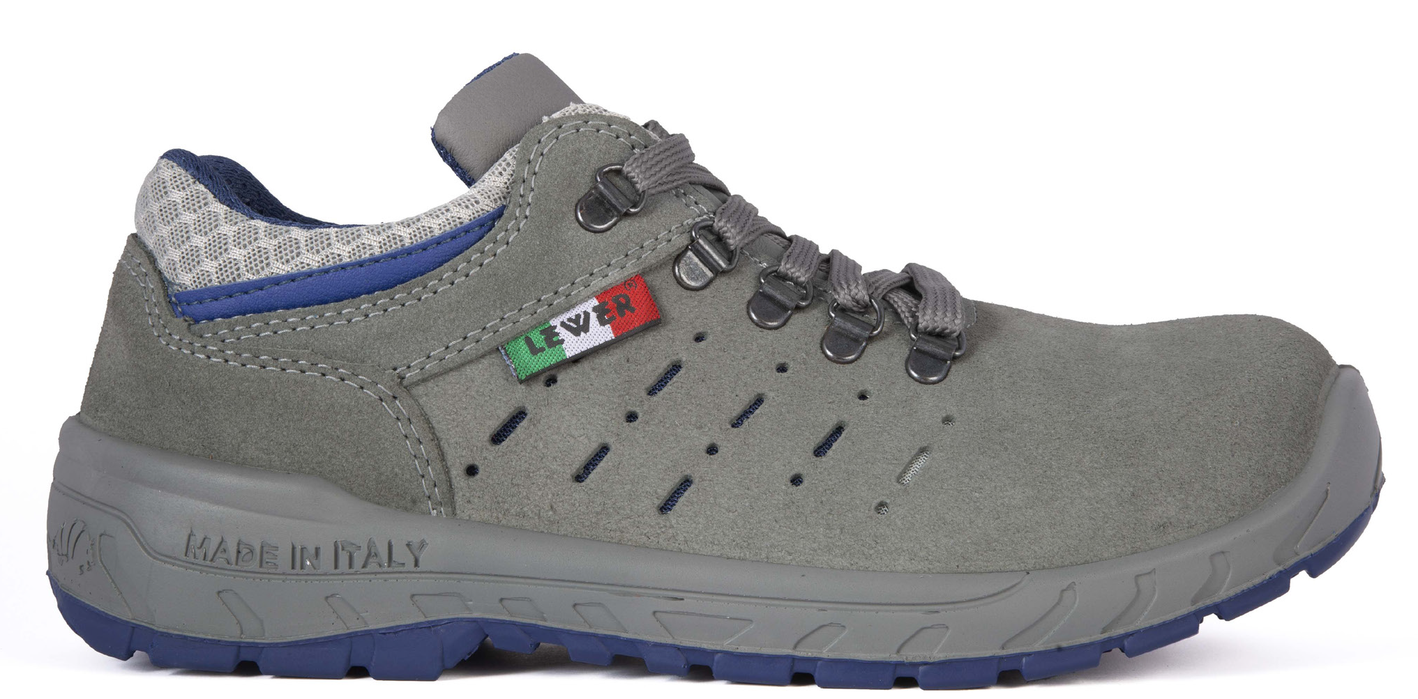 Scarpe da lavoro S1P Tamigi Lewer, pelle scamosciata forata