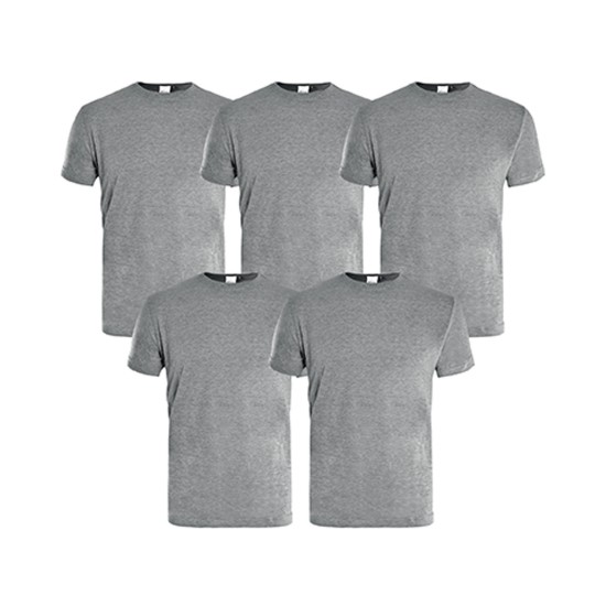 Set 5 T-Shirt Da Lavoro Kapriol 136461 Bianco e Grigio