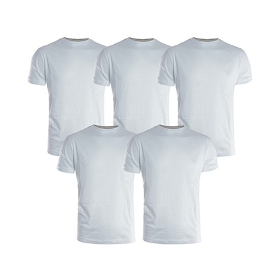 Set 5 T-Shirt Da Lavoro Kapriol 136461 Bianco e Grigio