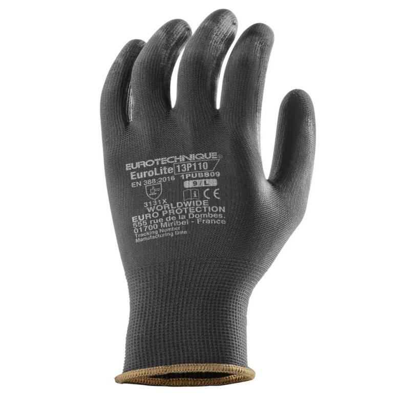 Set Da 5 Guanti Da Lavoro Coverguard In Poliuretano Eurolite 1PUBB5P Rischi Meccanici