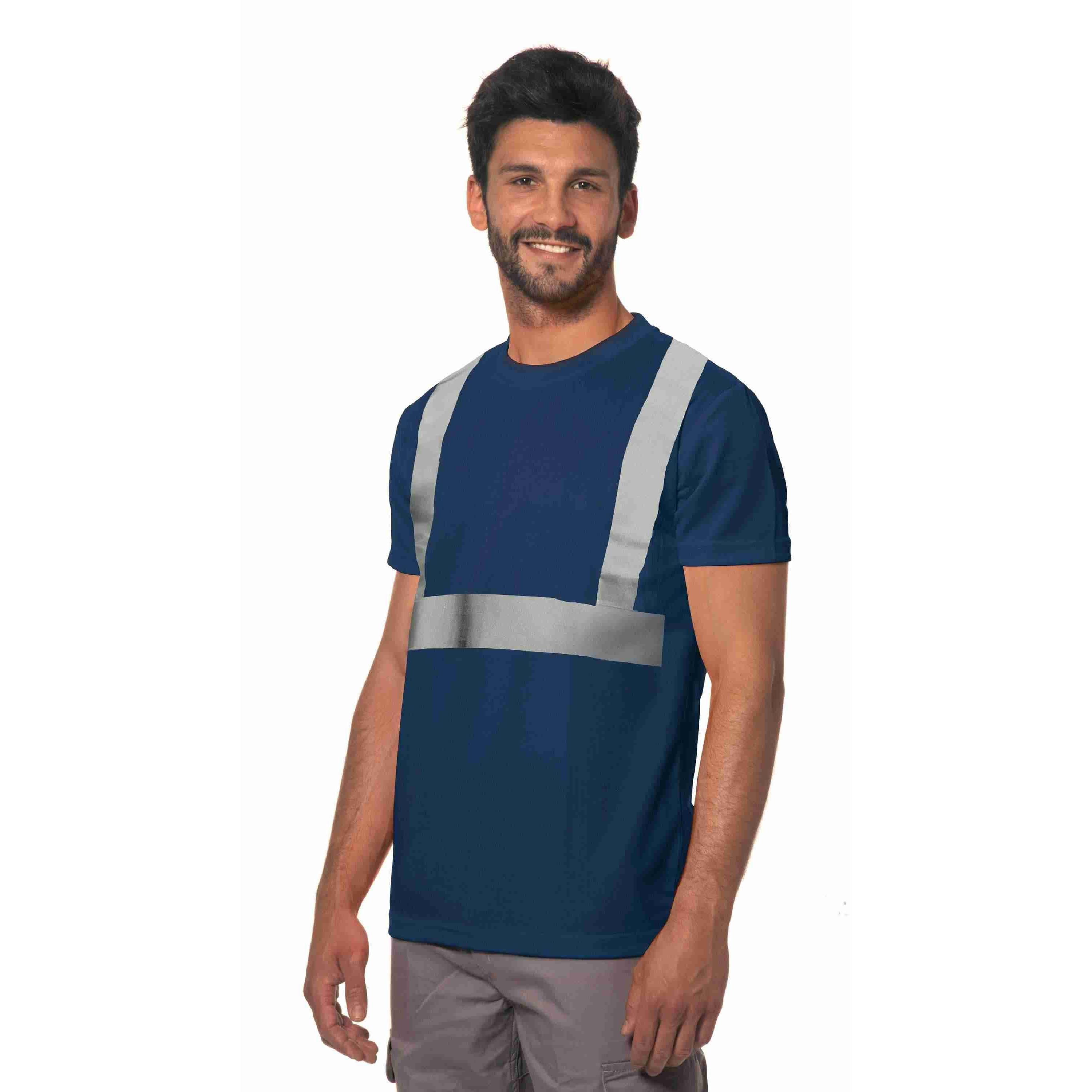 T-shirt da lavoro Alta visibilit� 100% cotone manica corta Logica 993HV-L