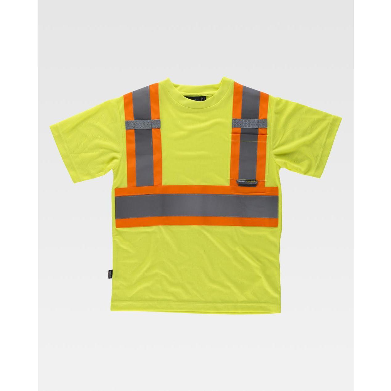 T-shirt da Lavoro Alta Visibilit� Bicolore con Taschino M/C C3645 - Workteam