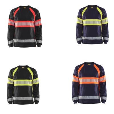 T-Shirt da Lavoro Alta Visibilit� Blaklader 100% cotone maniche lunghe 351010308833L