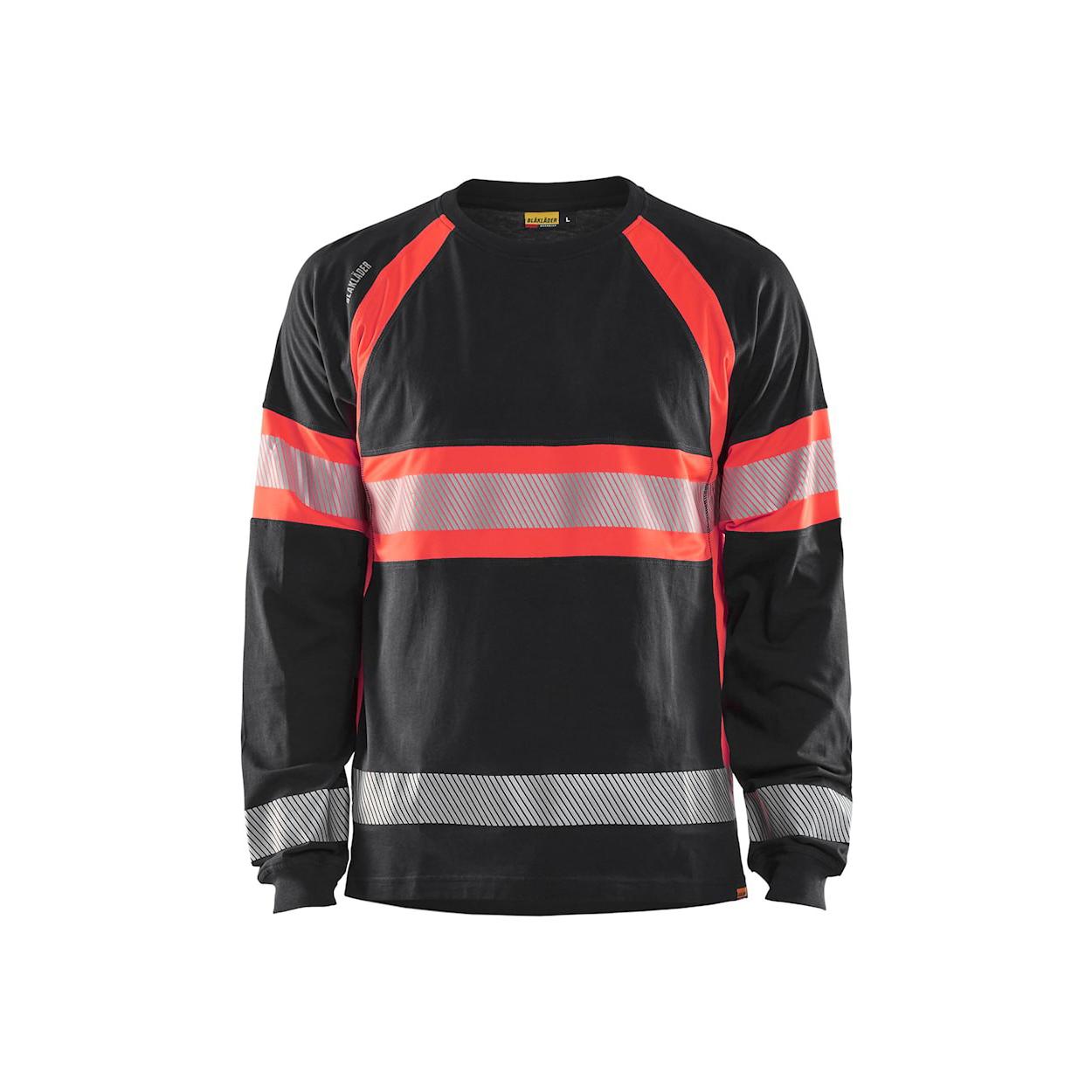 T-Shirt da Lavoro Alta Visibilit� Blaklader 100% cotone maniche lunghe 351010308833L