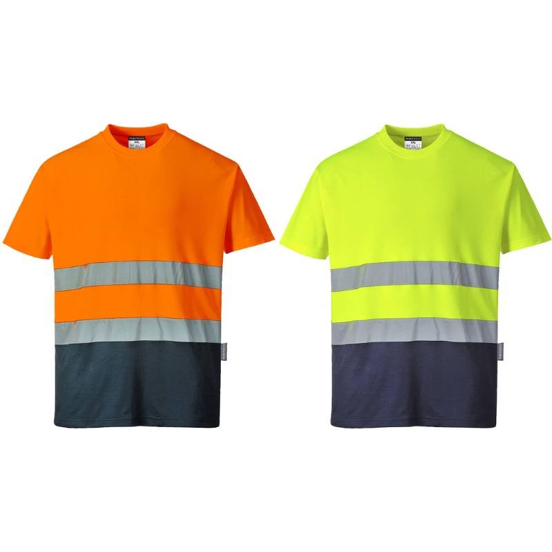 T-shirt da Lavoro Alta Visibilit� S/S Cotton Comfort Portwest S173