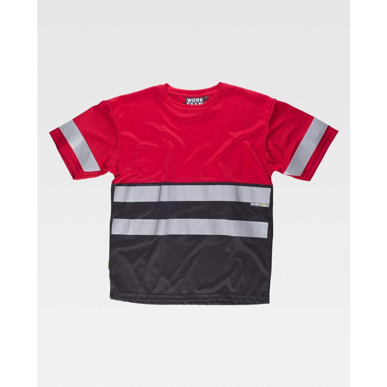 T-shirt da Lavoro Combinata con Bande C3940 - Workteam