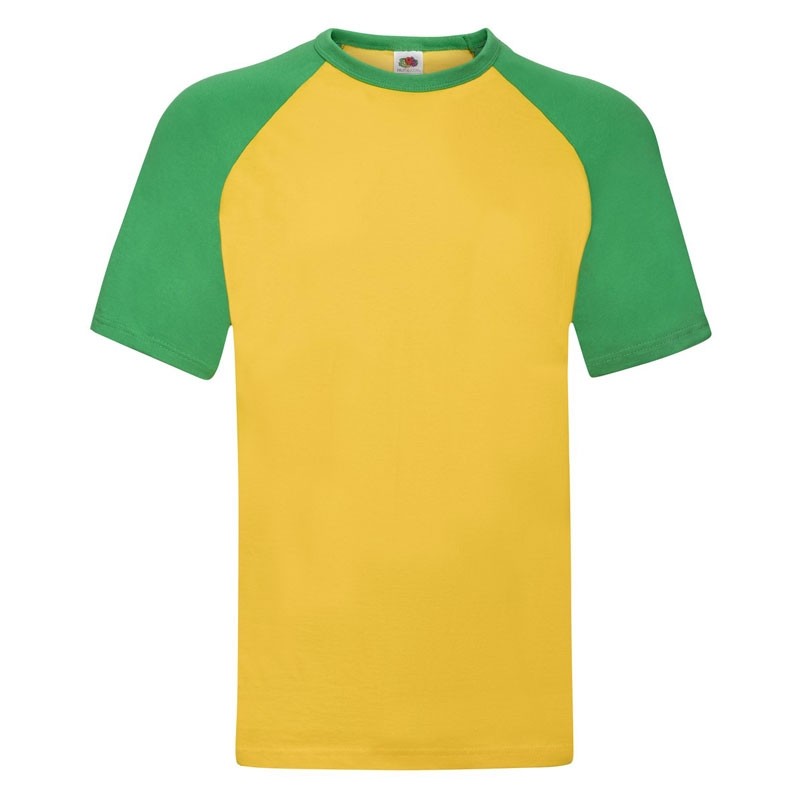 T-shirt da Lavoro Fruit of The Loom Baseball in Cotone a Girocollo FR610260