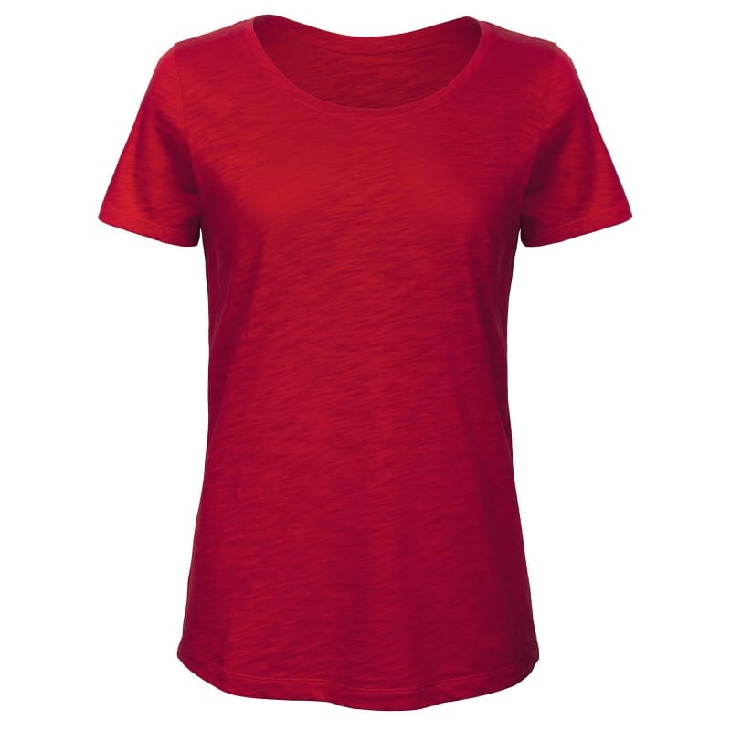 T-shirt Da Lavoro Inspire Slub T Manica Corta da Donna B&C Collection - BCTW047