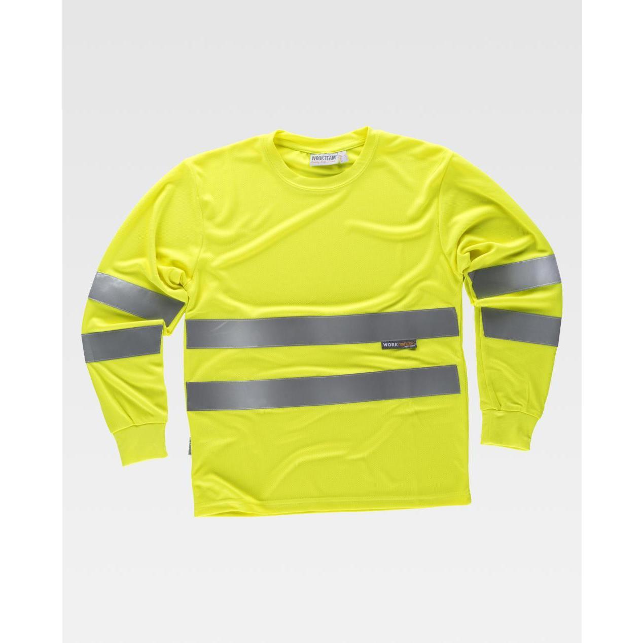 T-shirt da Lavoro M/L con Bande Alta Visibilit� C3933 - Workteam