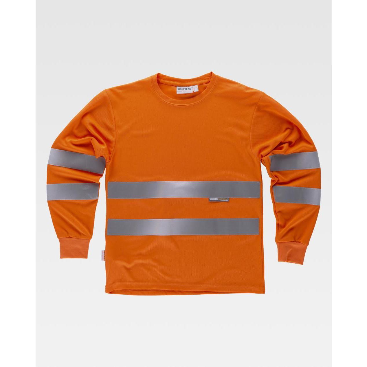 T-shirt da Lavoro M/L con Bande Alta Visibilit� C3933 - Workteam