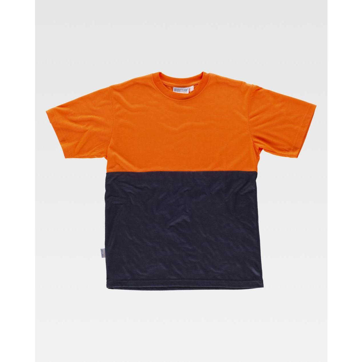 T-shirt da Lavoro Manica Corta Alta Visibilit� Bicolore C6020 - Workteam