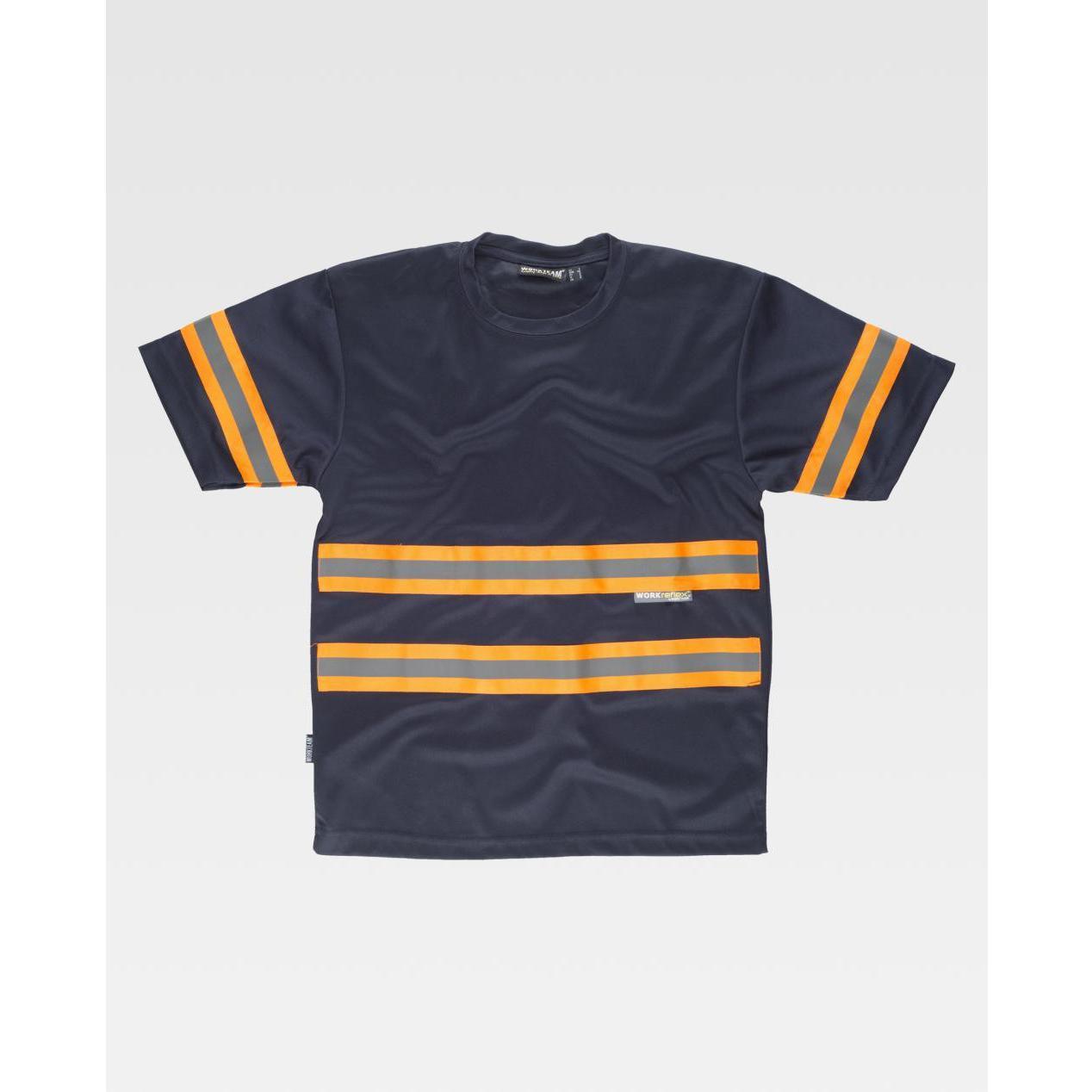 T-shirt da Lavoro Manica Corta con Bande C3936 - Workteam