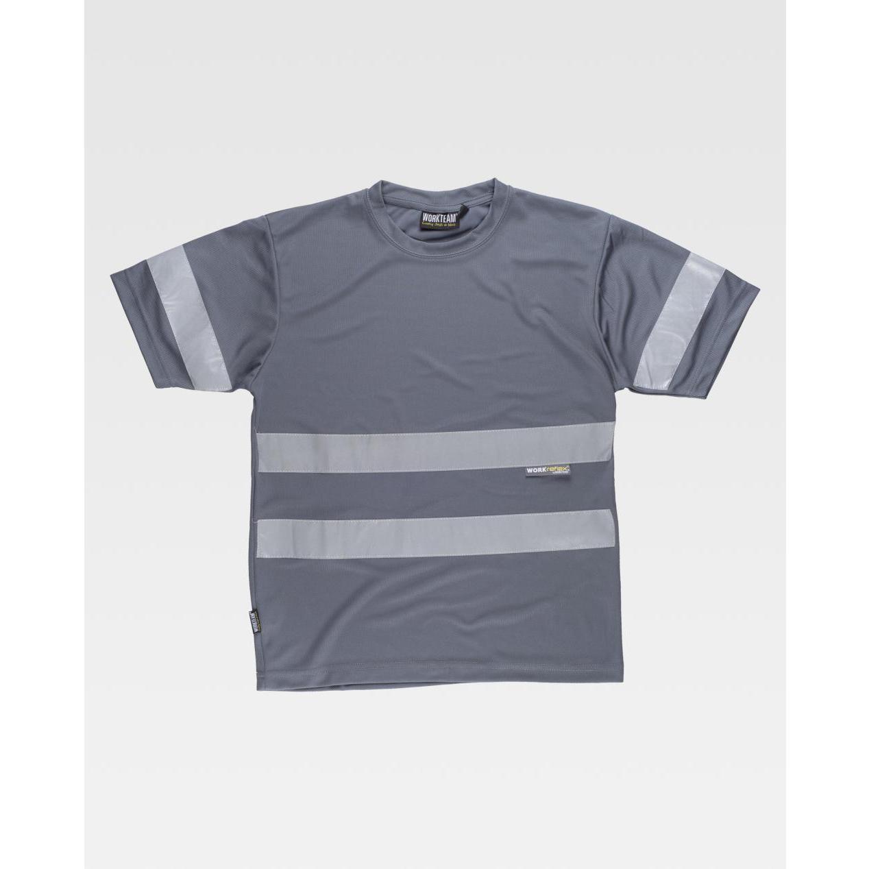 T-shirt da Lavoro Manica Corta con Bande C3939 - Workteam