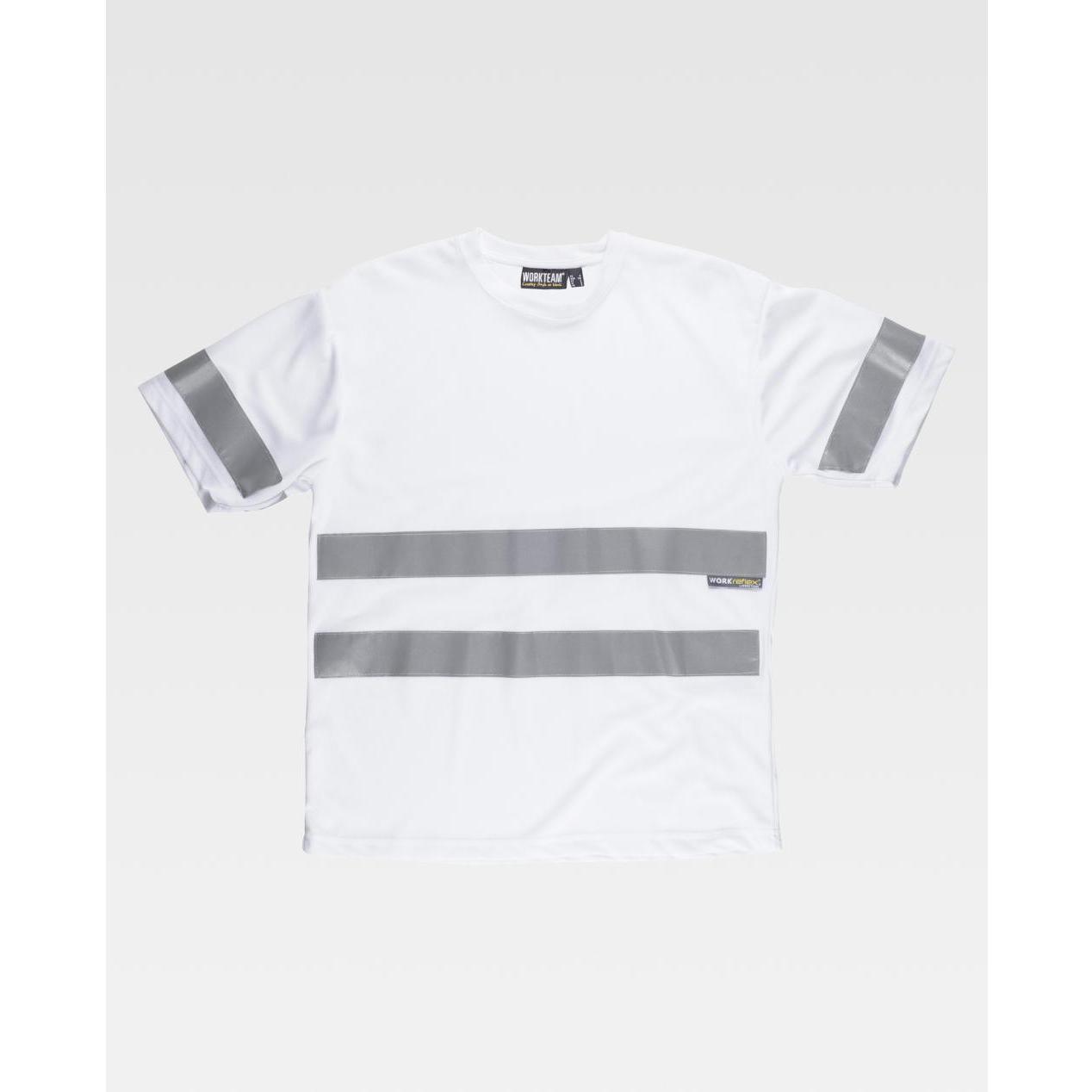 T-shirt da Lavoro Manica Corta con Bande C3939 - Workteam