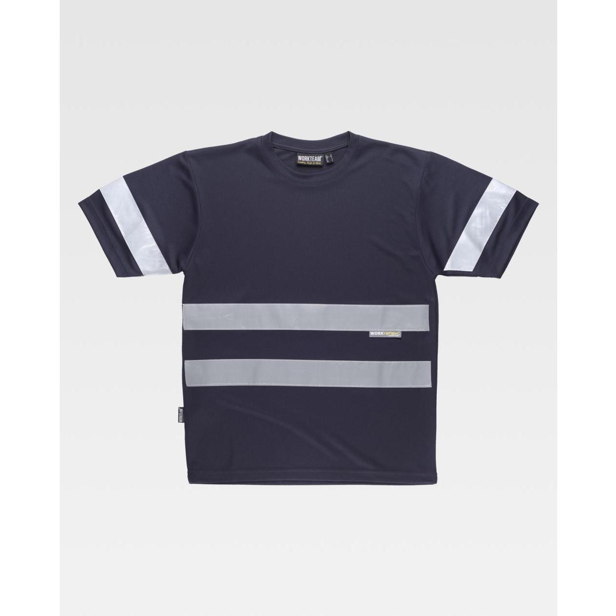 T-shirt da Lavoro Manica Corta con Bande C3939 - Workteam