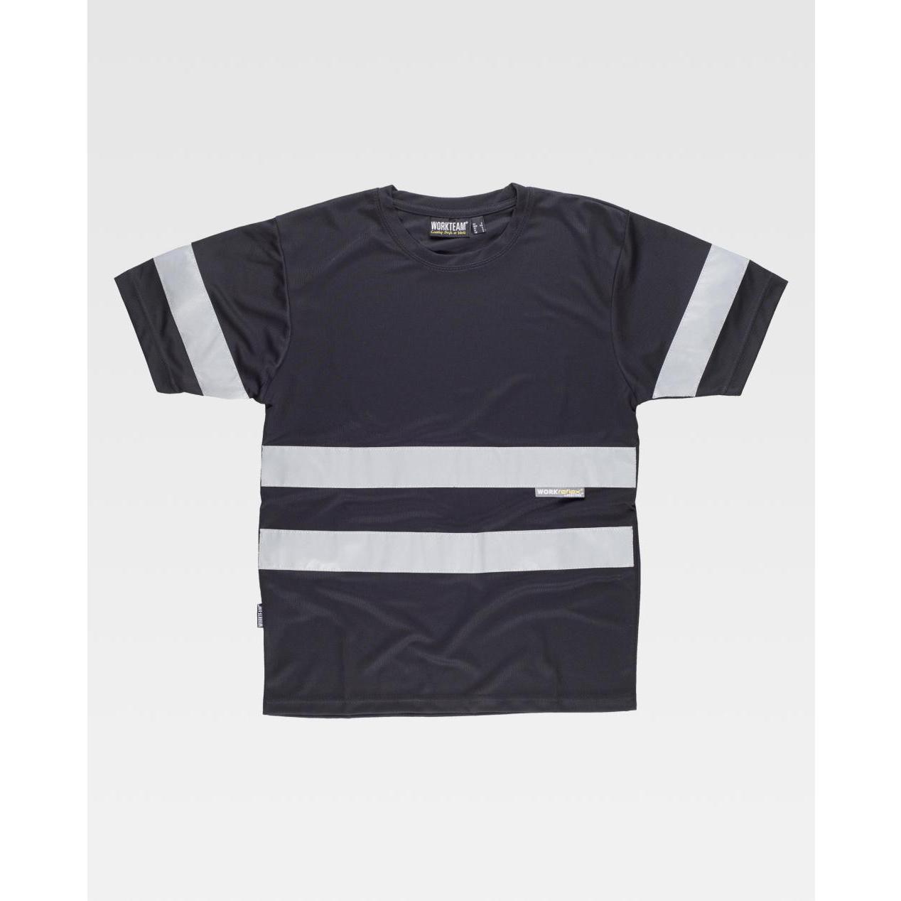 T-shirt da Lavoro Manica Corta con Bande C3939 - Workteam