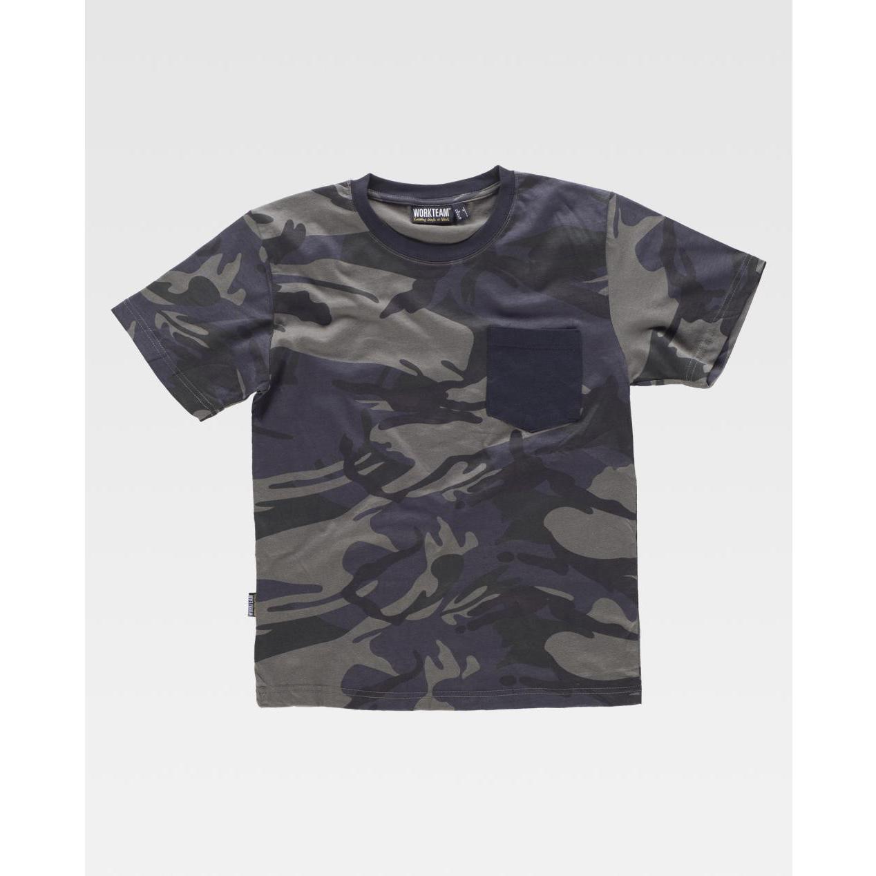 T-shirt da Lavoro Mimetica 100% Cotone S8520 - Workteam