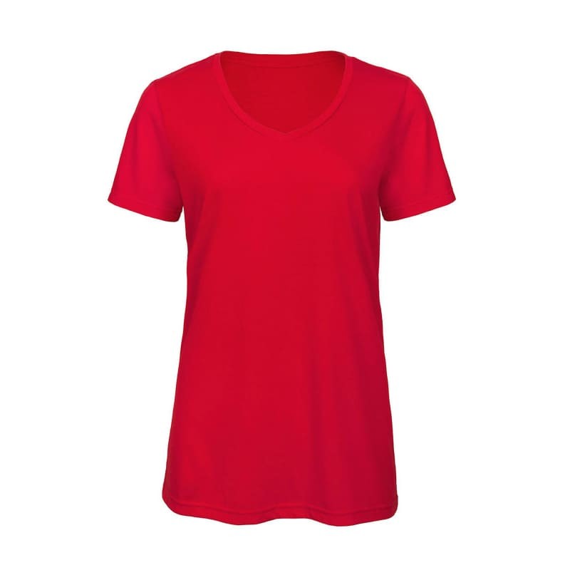 T-shirt Da Lavoro V Triblend Manica Corta da Donna B&C Collection - BCTW058