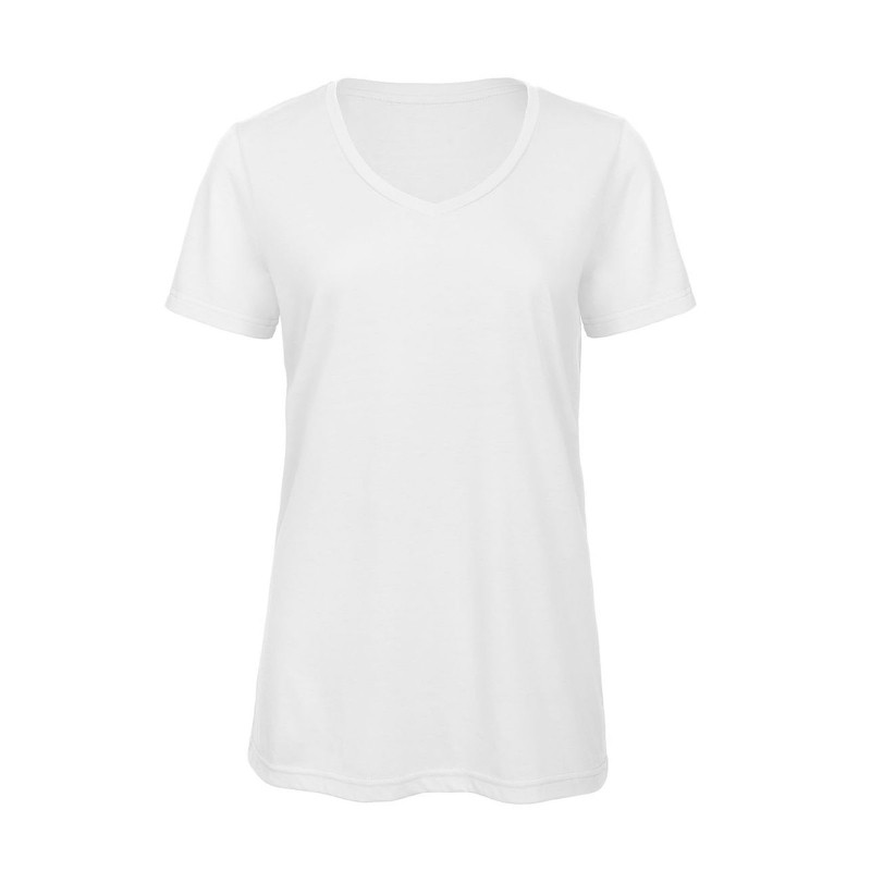 T-shirt Da Lavoro V Triblend Manica Corta da Donna B&C Collection - BCTW058