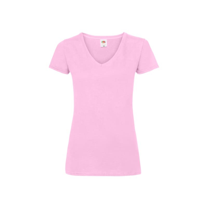 T-shirt da Lavoro Valueweight Ladies con Scollo a V Fruit Of The Loom - 613980