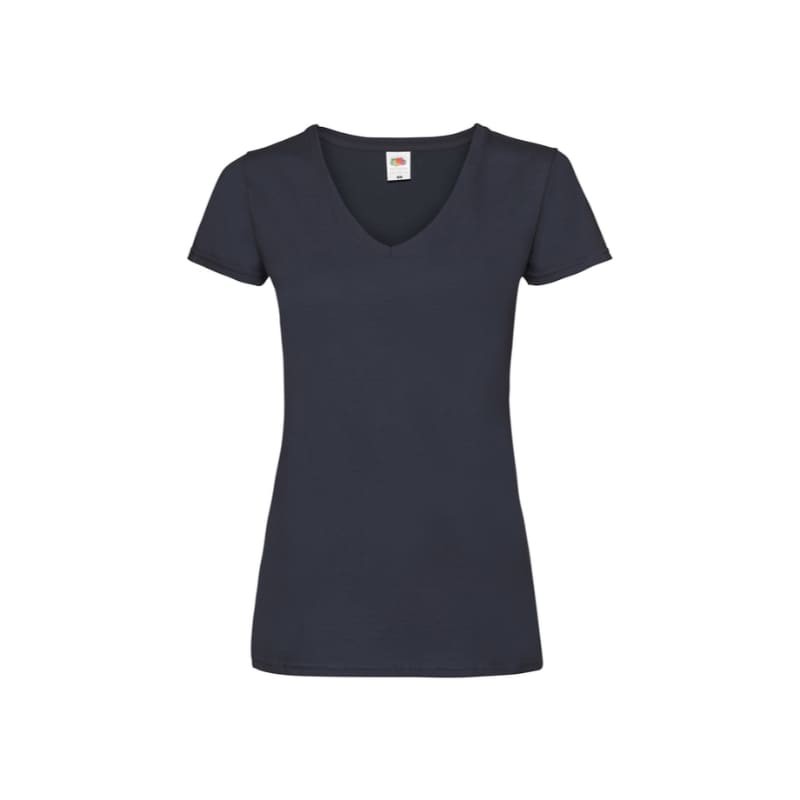 T-shirt da Lavoro Valueweight Ladies con Scollo a V Fruit Of The Loom - 613980