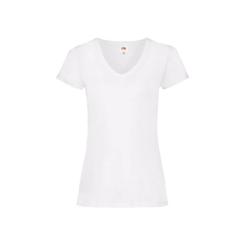 T-shirt da Lavoro Valueweight Ladies con Scollo a V Fruit Of The Loom - 613980