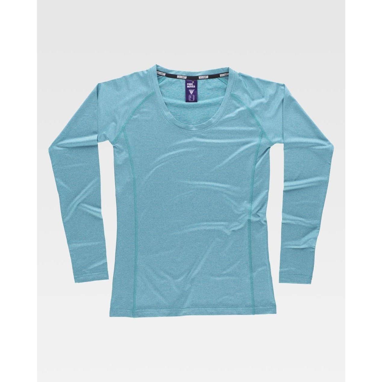 T-shirt da Lavoro Workteam Manica Lunga Donna Stretch B0069