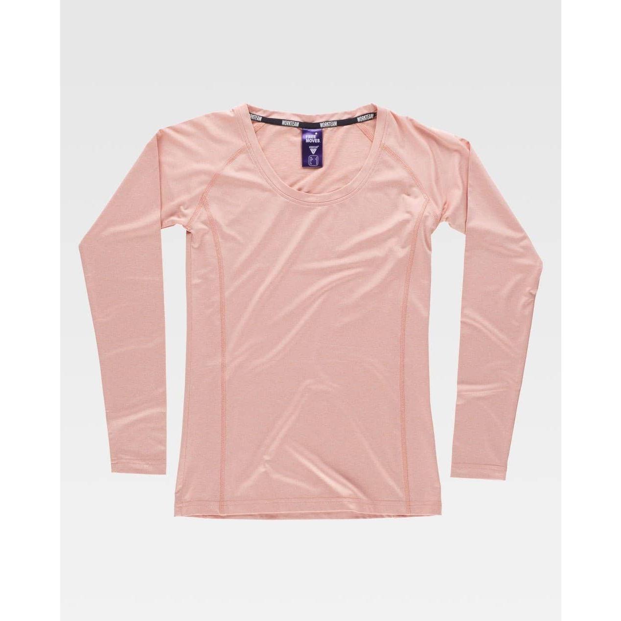 T-shirt da Lavoro Workteam Manica Lunga Donna Stretch B0069