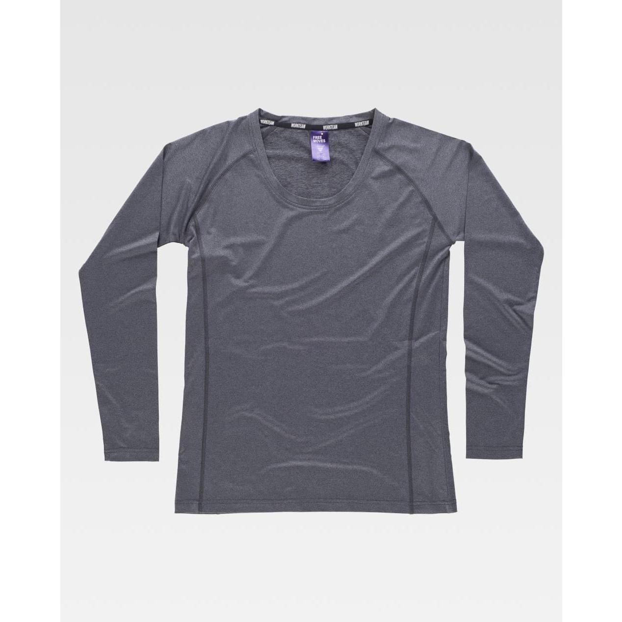 T-shirt da Lavoro Workteam Manica Lunga Donna Stretch B0069