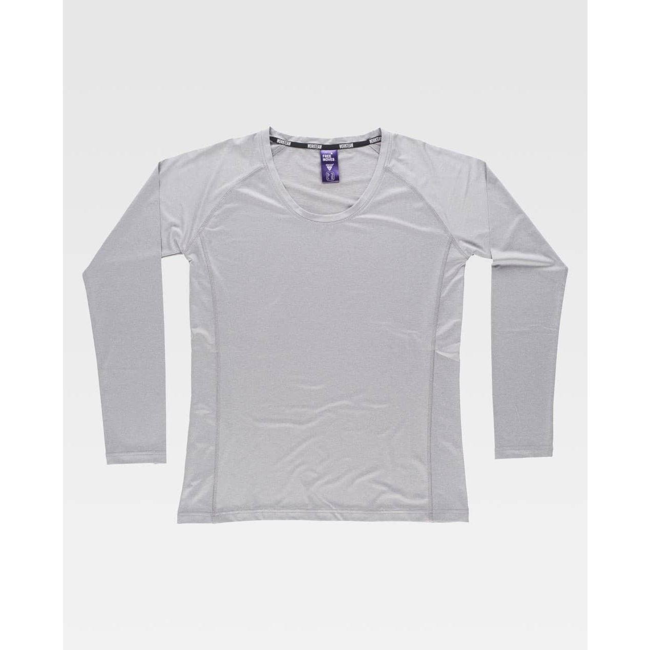 T-shirt da Lavoro Workteam Manica Lunga Donna Stretch B0069