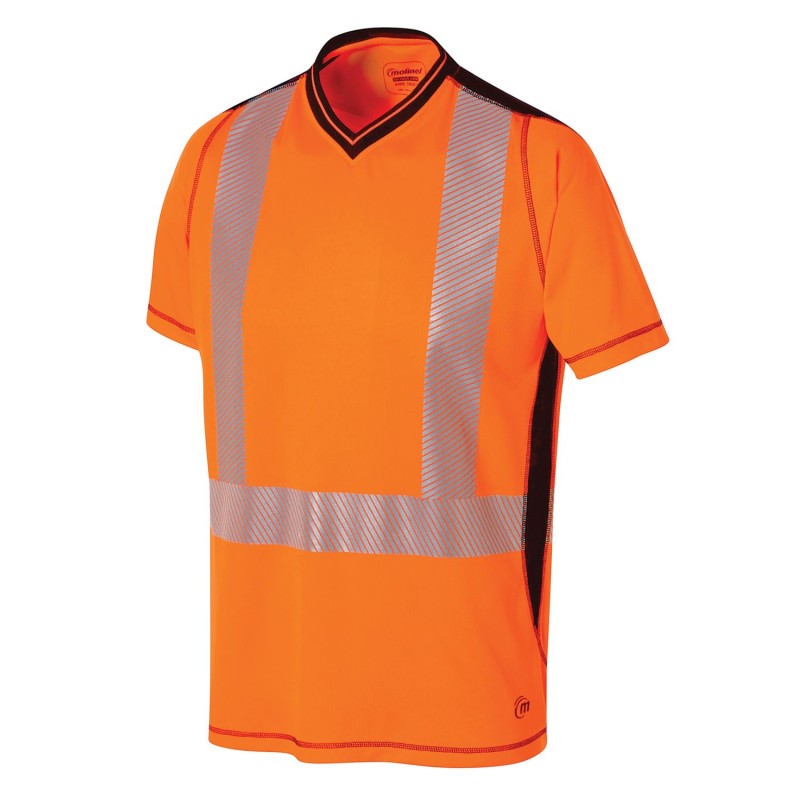 T-Shirt maniche corte da Lavoro Alta Visibilit� Anti-UV Molinel Luklight 0471.9999.065