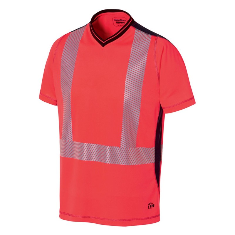 T-Shirt maniche corte da Lavoro Alta Visibilit� Anti-UV Molinel Luklight 0471.9999.065