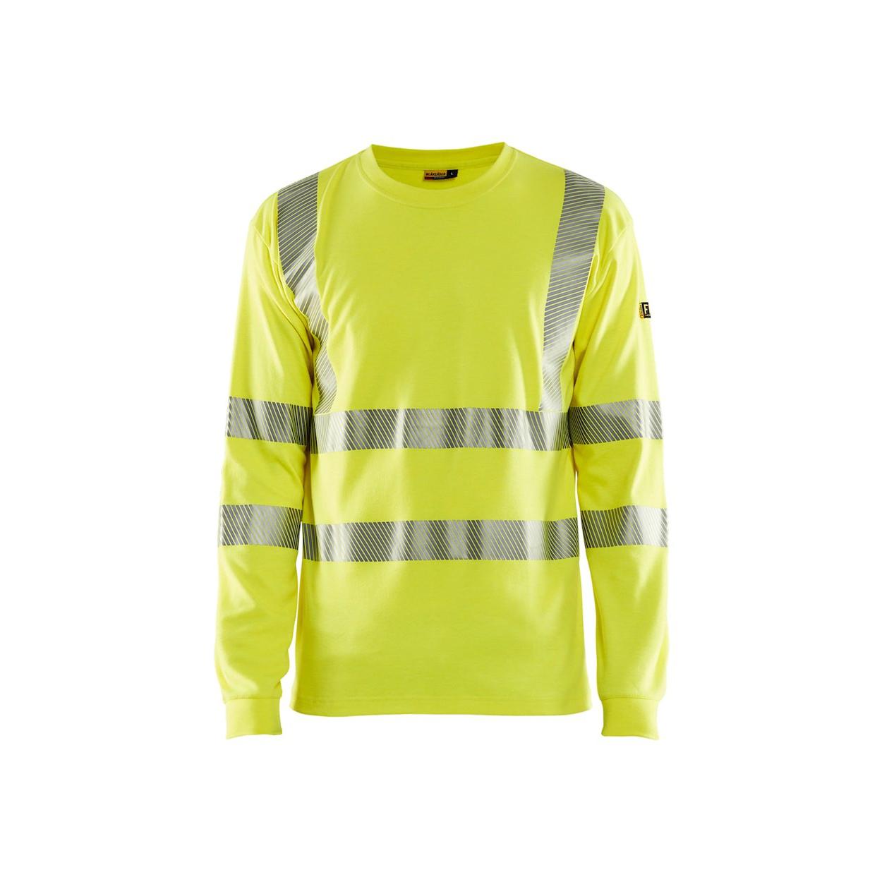 T-Shirt maniche lunghe da Lavoro Alta Visibilit� Blaklader multinorma ignifugo antistatico 348117613300L