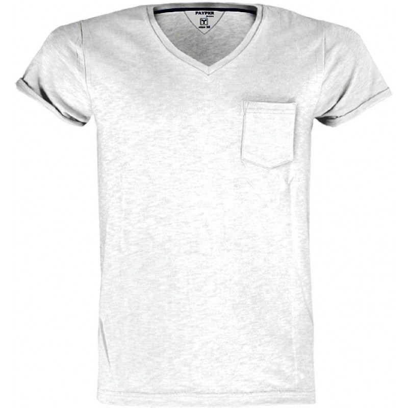 T-Shirt Payper Wild manica corta collo a V Bianco