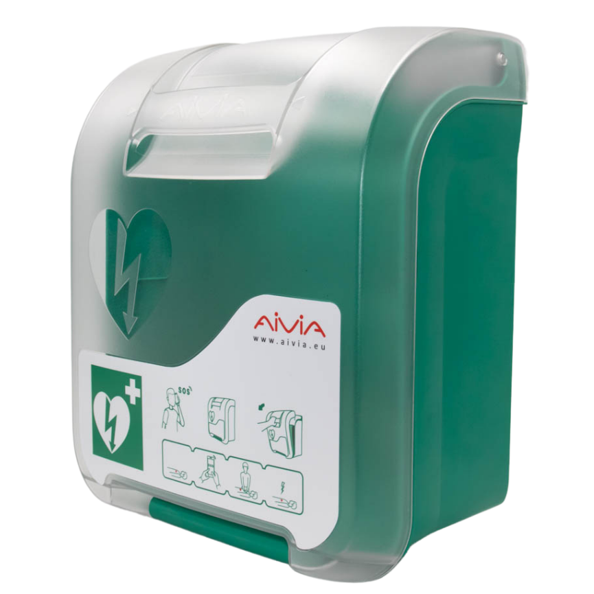 Teca Defibrillatore PVS-DEF044, per esterni con allarme
