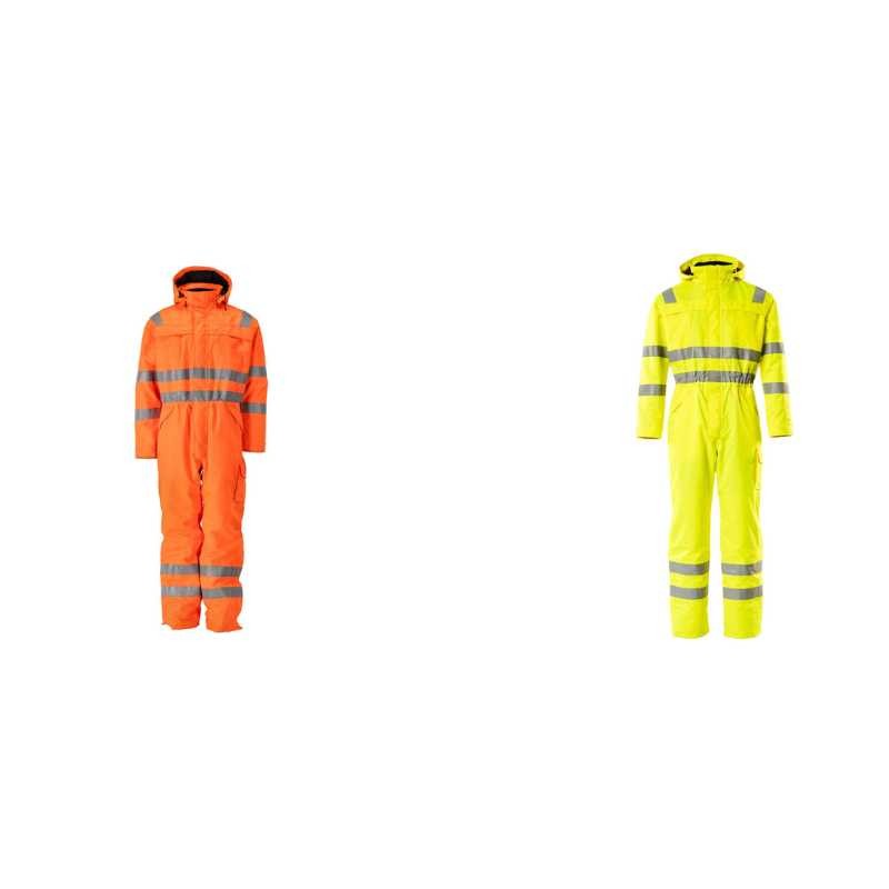 Tuta da Lavoro Alta Visibilit� Multitasche Antivento Impermeabile Tombos Mascot 11119-880