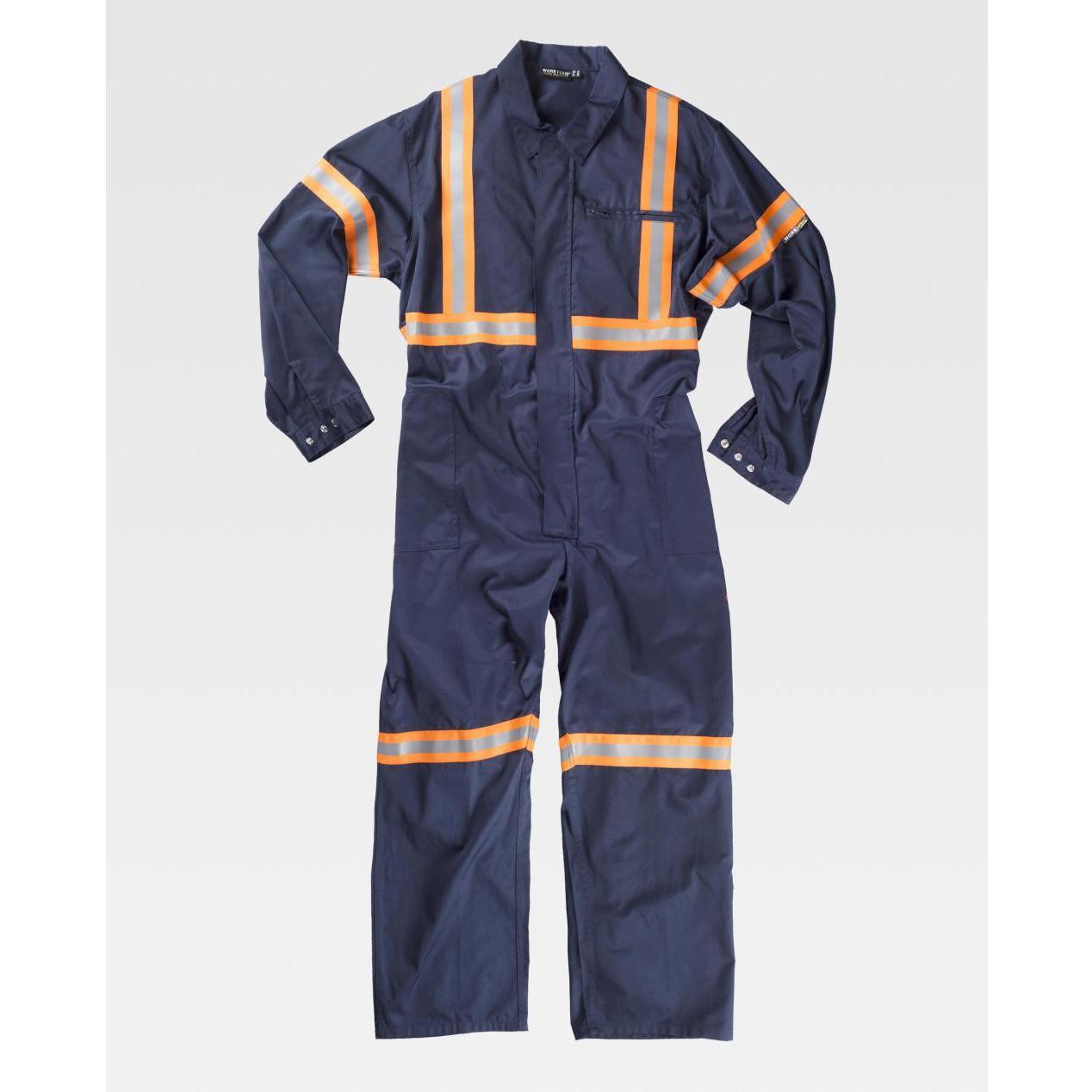 Tuta da Lavoro con Cerniera Alta Visibilit� B5236 - Workteam